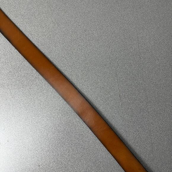 Fossil Womens Leather Belt Small Brown Silver Buckle Distressed Preppy 1.5" - Picture 4 of 7